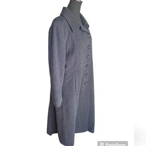 Vintage Alfred Nipon Studio 8 100% Wool sleek Classic long heavy weight …